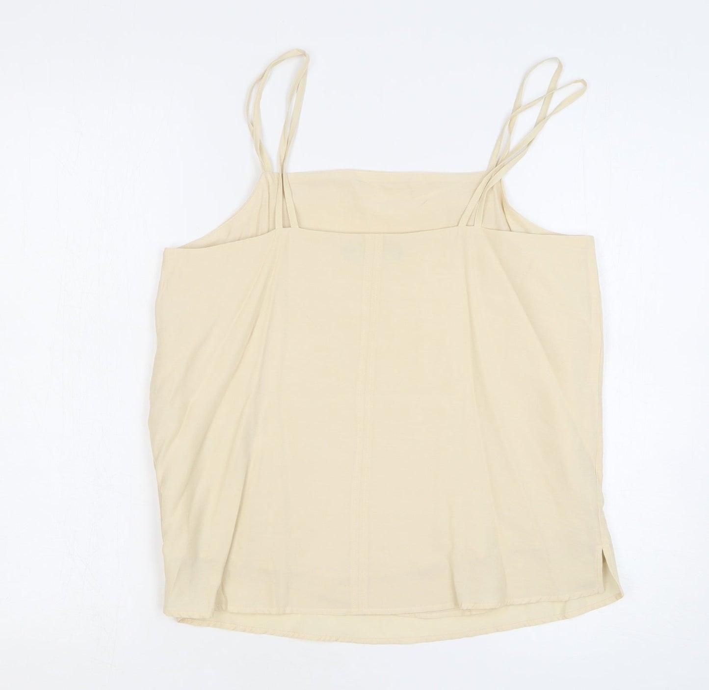 Womens UK Size 10 Marks and Spencer Beige Camisole Tank