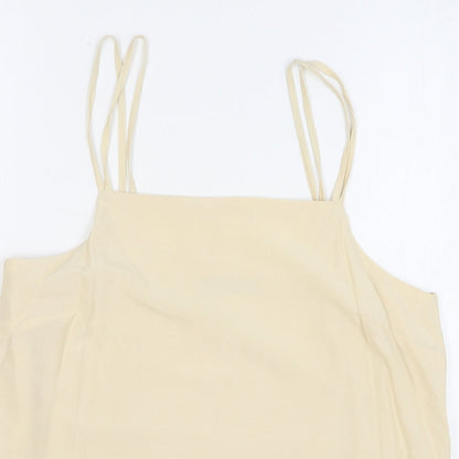 Womens UK Size 10 Marks and Spencer Beige Camisole Tank