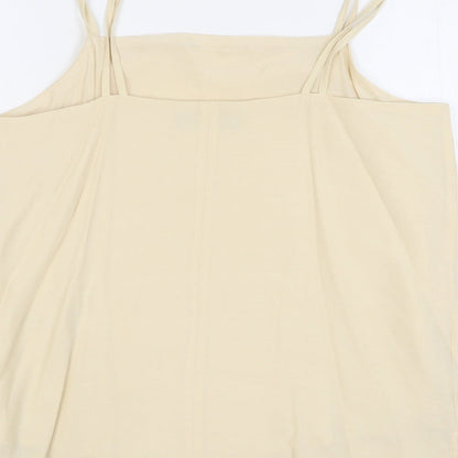 Womens UK Size 10 Marks and Spencer Beige Camisole Tank