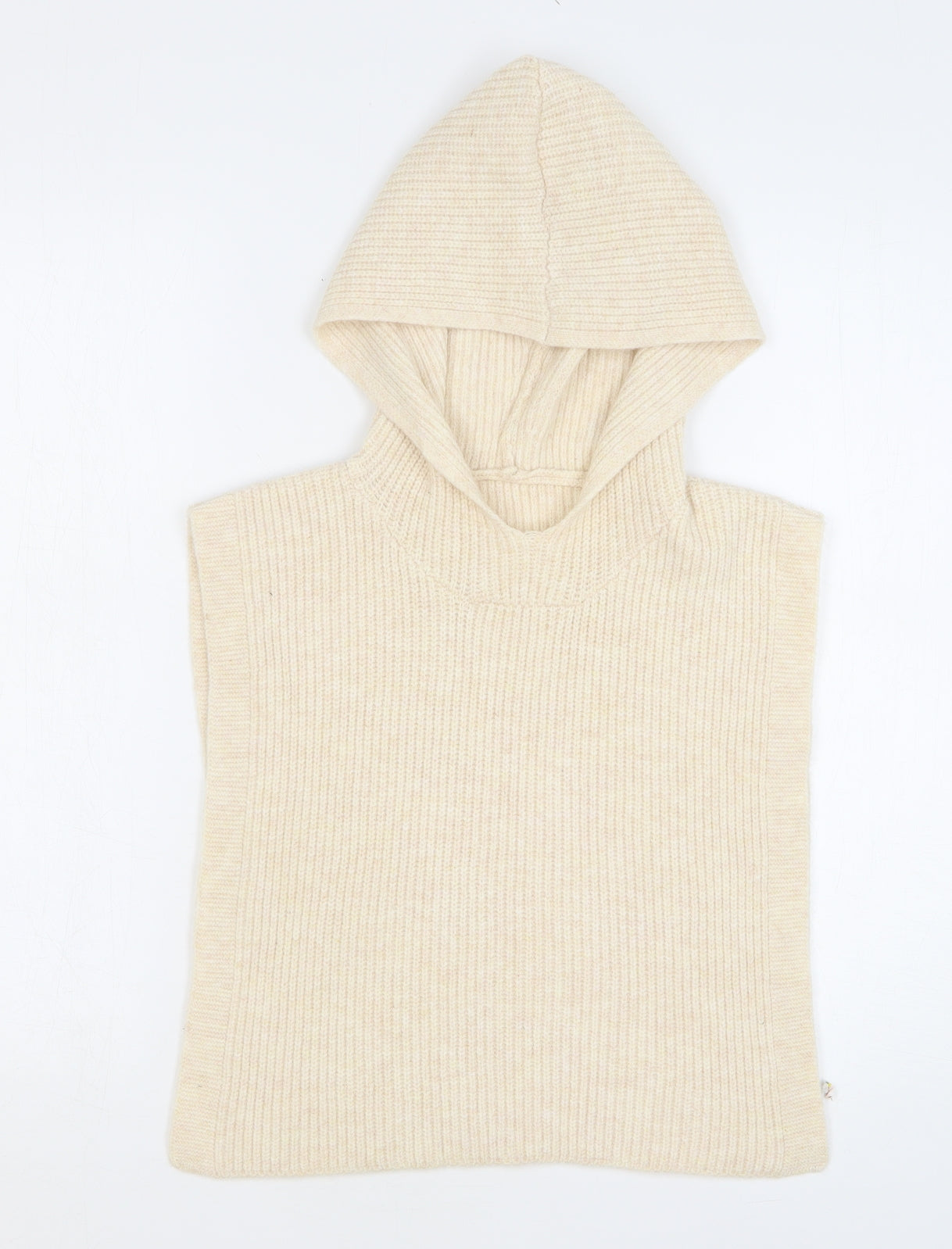 Primark Womens Beige Polyester Cape Hoodie One Size Pullover