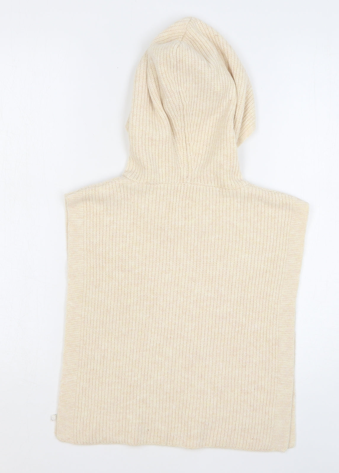 Primark Womens Beige Polyester Cape Hoodie One Size Pullover