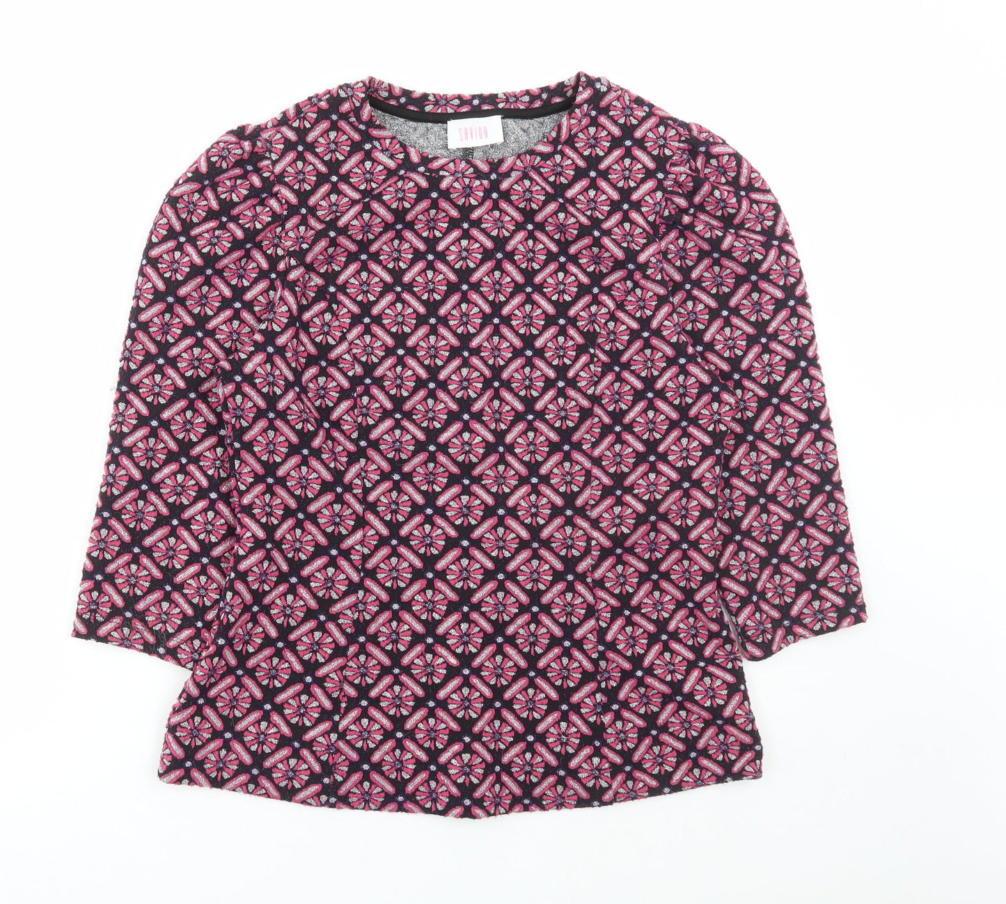 Womens UK Size M Savida Pink Basic T-Shirt