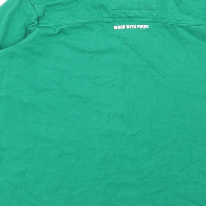 Rugby Heritage Boys Green Cotton Basic Polo Size 11-12 Years Collared Button - Ireland