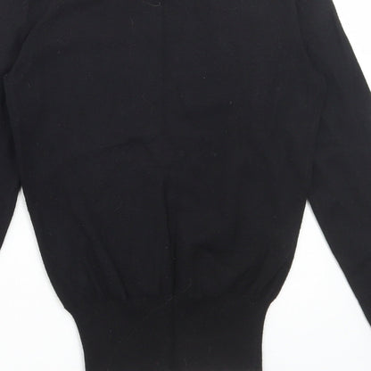Gap Womens Black Round Neck Rayon Pullover Jumper Size XS