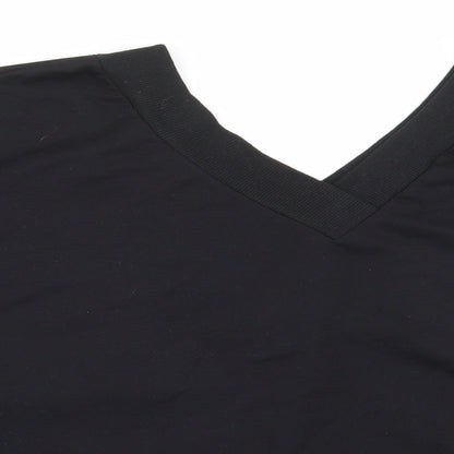 SheIn Womens Black Cotton Pullover Sweatshirt Size S Pullover - Angel Wings