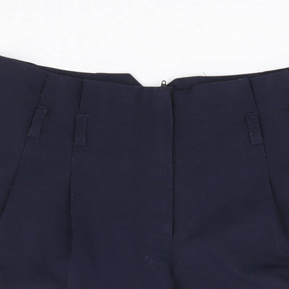 Miss Selfridge Womens Blue Polyester Sailor Shorts Size 8 L4 in Regular Zip