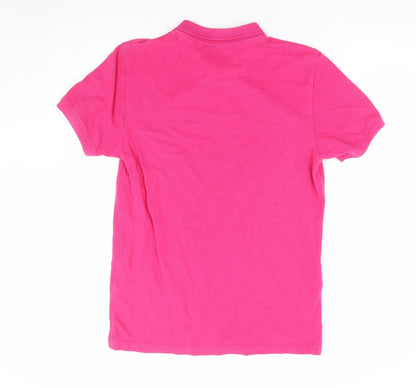Womens UK Size S NEXT Pink Basic Polo