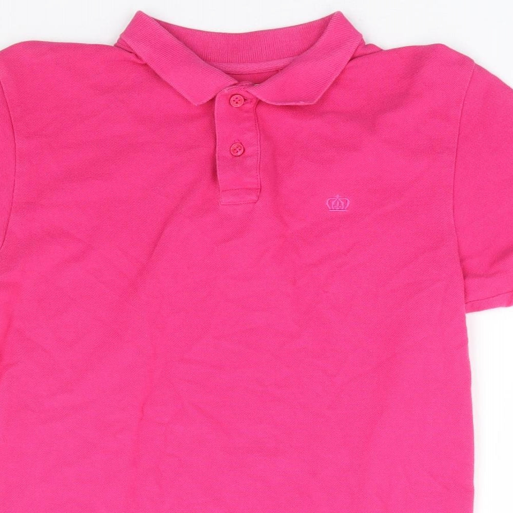 Womens UK Size S NEXT Pink Basic Polo
