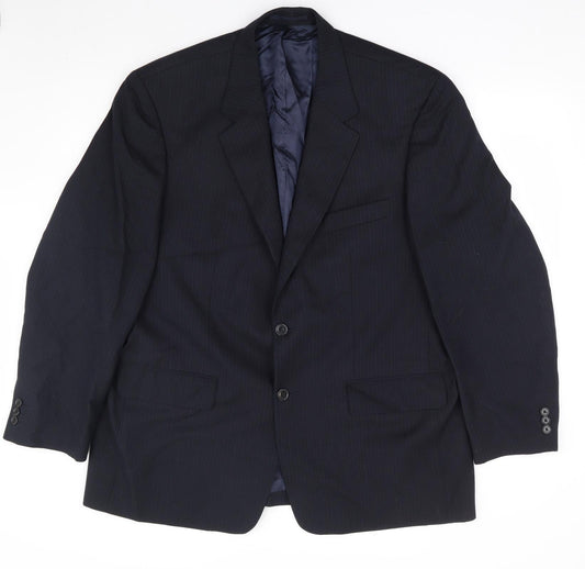 Mens UK Size 46 Wellington Regular Blue Suit Jacket