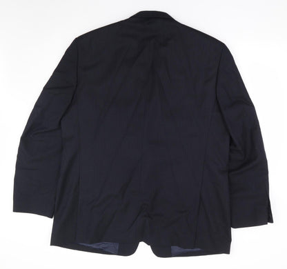 Mens UK Size 46 Wellington Regular Blue Suit Jacket
