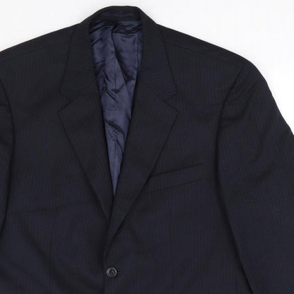 Mens UK Size 46 Wellington Regular Blue Suit Jacket