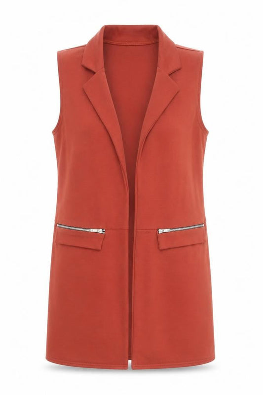 Womens UK Size 12 Parisian Collection Orange Gilet
