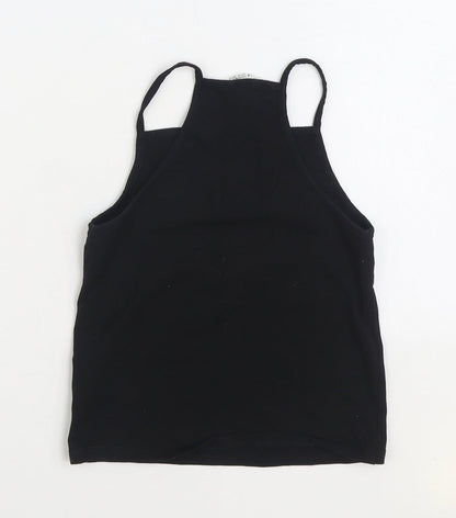 H&M Girls Black Cotton Camisole Tank Size 9-10 Years Square Neck Pullover - Venice Beach