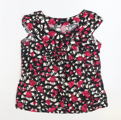 Womens UK Size 8 Marks and Spencer Multicoloured Basic Blouse