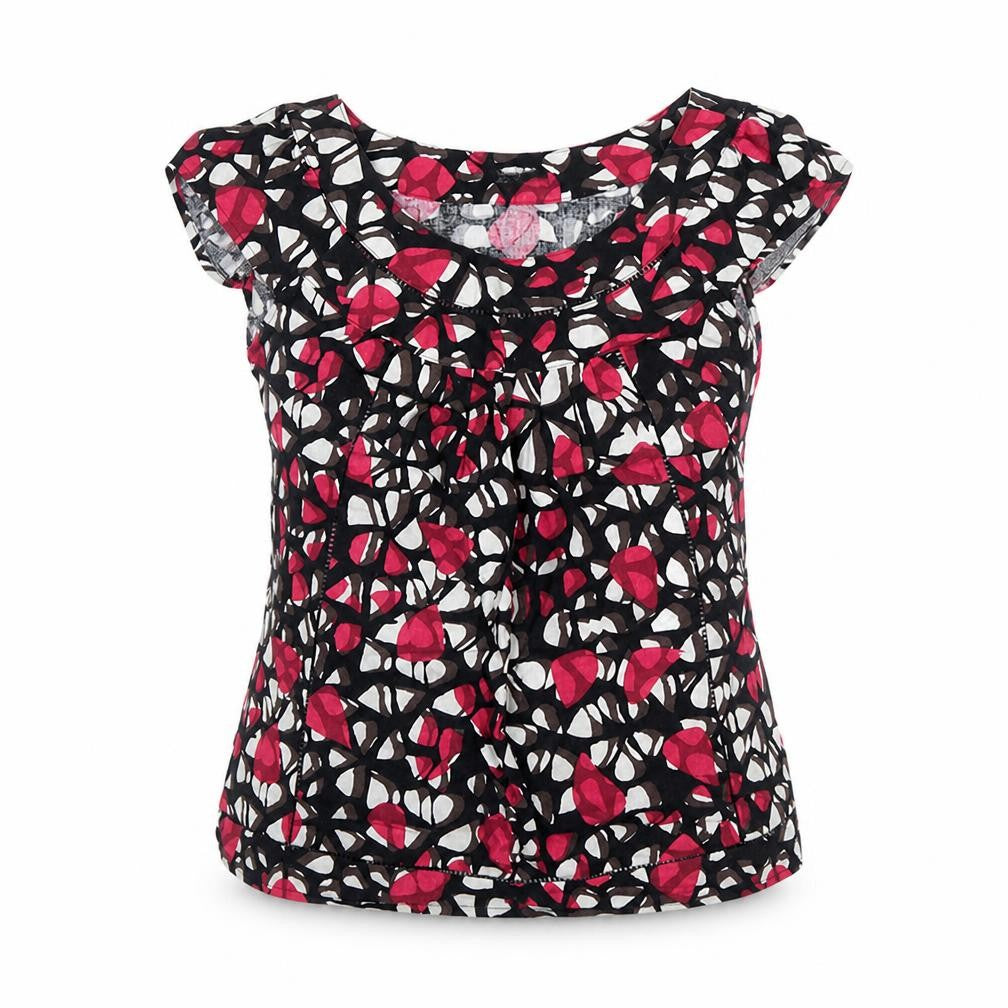 Womens UK Size 8 Marks and Spencer Multicoloured Basic Blouse