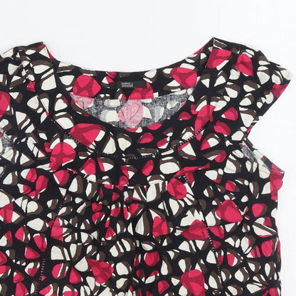 Womens UK Size 8 Marks and Spencer Multicoloured Basic Blouse
