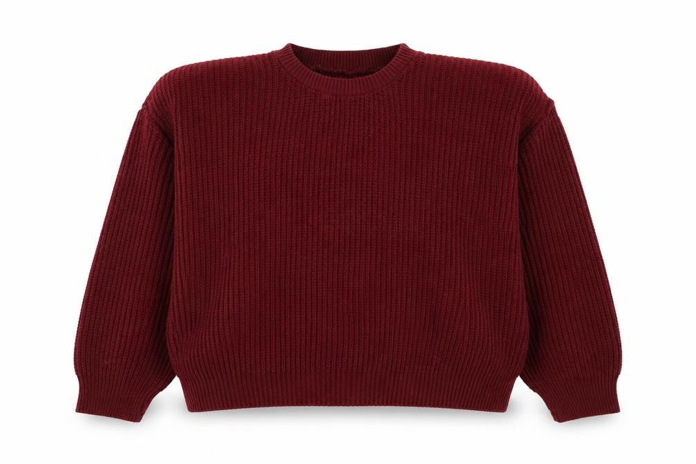 Womens UK Size L Preworn Red Pullover Jumper