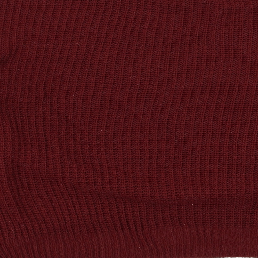 Womens UK Size L Preworn Red Pullover Jumper