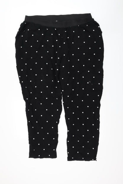 G:21 Womens Black Polka Dot Polyester Trousers Size 34 in L26 in Regular