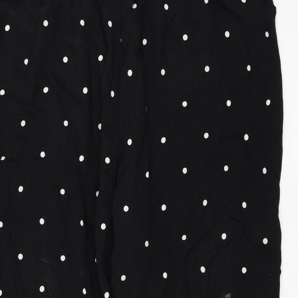 G:21 Womens Black Polka Dot Polyester Trousers Size 34 in L26 in Regular