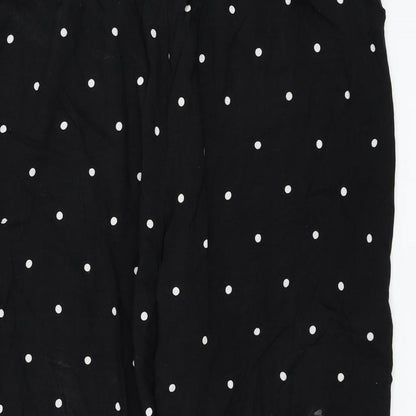 G:21 Womens Black Polka Dot Polyester Trousers Size 34 in L26 in Regular