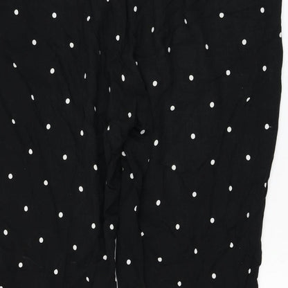 G:21 Womens Black Polka Dot Polyester Trousers Size 34 in L26 in Regular