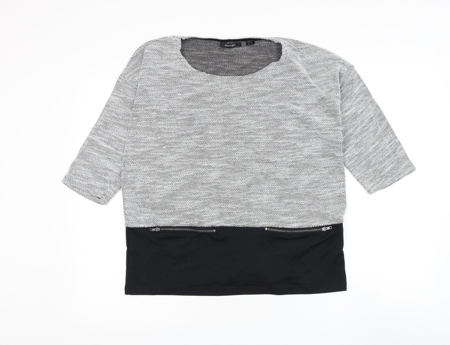 Womens UK Size 10 ESMARA Grey Pullover Jumper