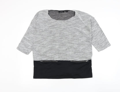 Womens UK Size 10 ESMARA Grey Pullover Jumper