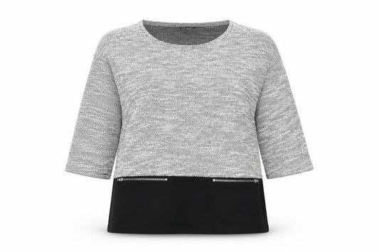 Womens UK Size 10 ESMARA Grey Pullover Jumper