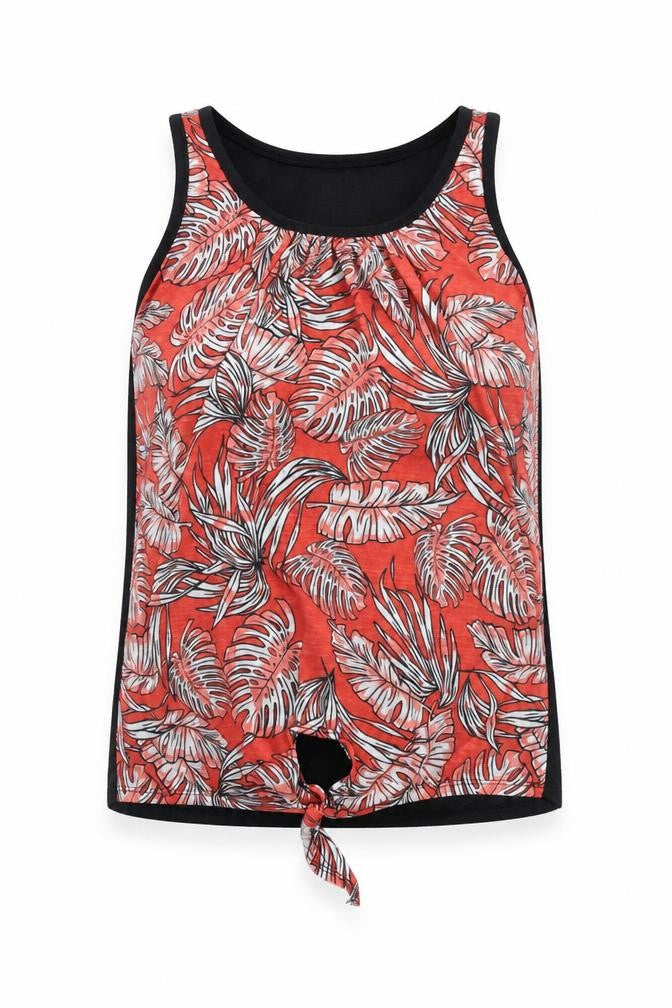 Womens UK Size 8 Dunnes Stores Red Basic Tank