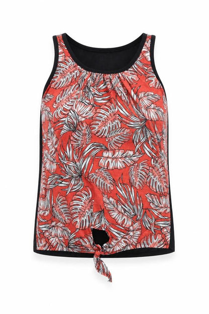 Womens UK Size 8 Dunnes Stores Red Basic Tank
