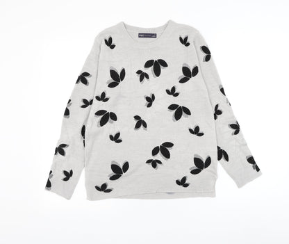 Womens UK Size 10 Marks and Spencer Grey Pullover Jumper