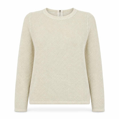 NEXT Womens Gold Round Neck Cotton Pullover Jumper Size 8