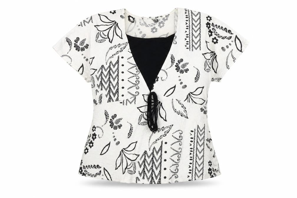 Womens UK Size S Saloos White Basic Blouse