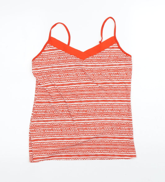 Womens UK Size M Dunnes Stores Red Basic Tank