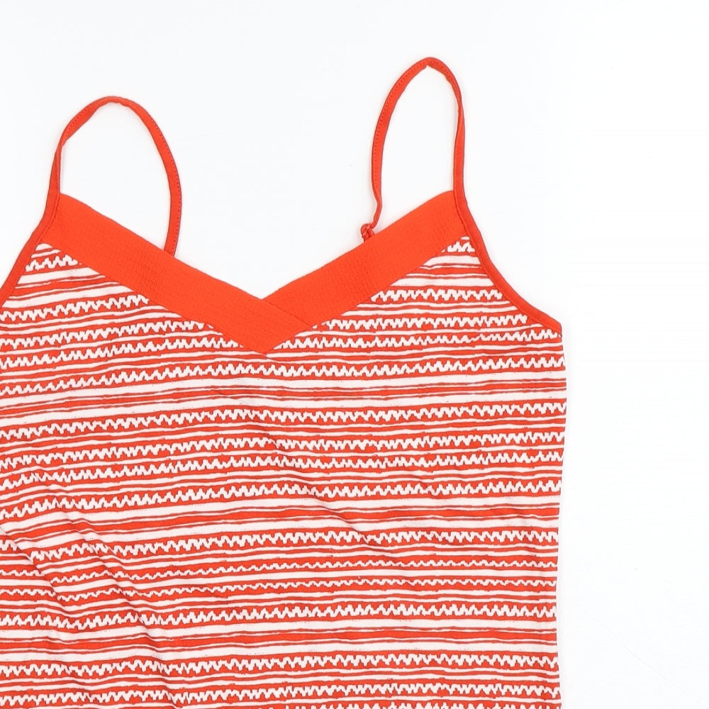 Womens UK Size M Dunnes Stores Red Basic Tank