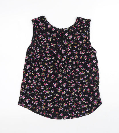 Womens UK Size 8 New Look Black Basic Tank