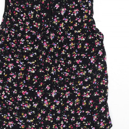 Womens UK Size 8 New Look Black Basic Tank