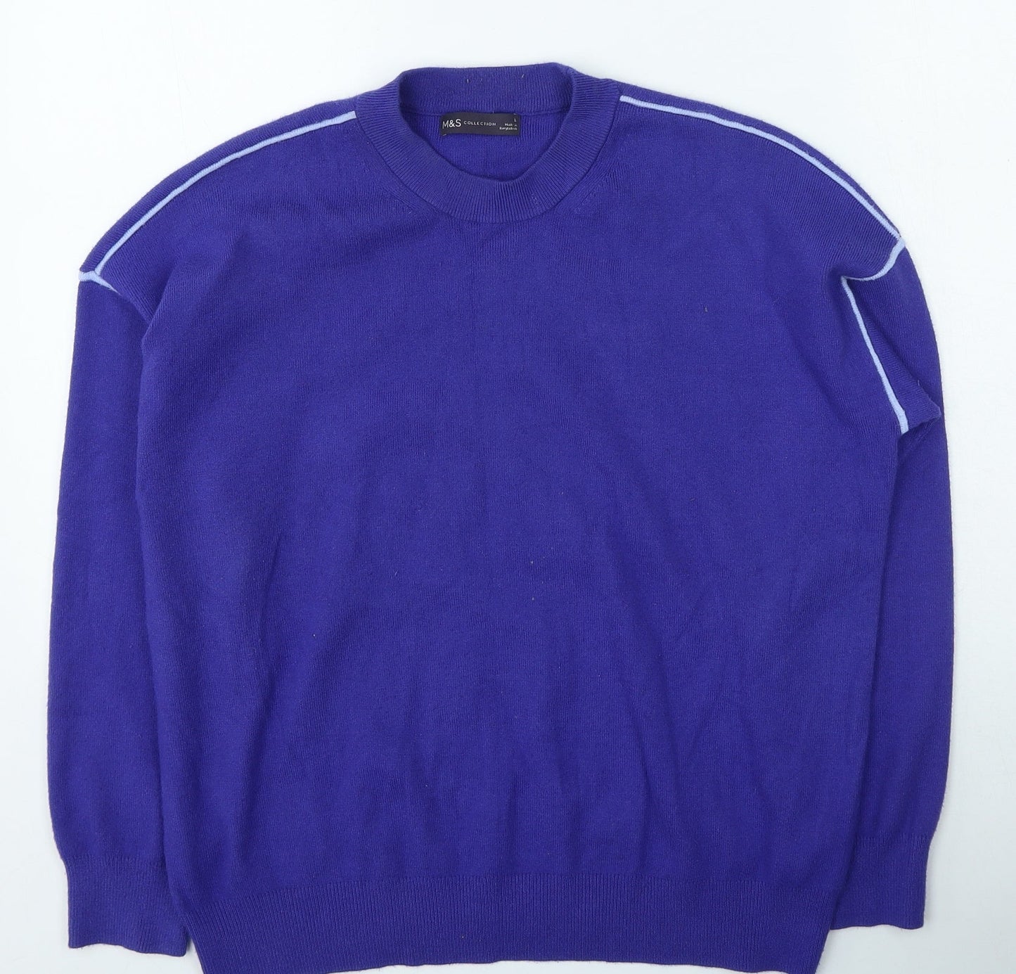 Womens UK Size L Marks and Spencer Purple Pullover Jumper