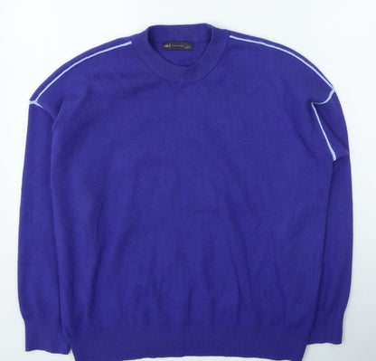 Womens UK Size L Marks and Spencer Purple Pullover Jumper