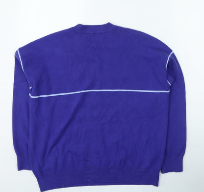 Womens UK Size L Marks and Spencer Purple Pullover Jumper