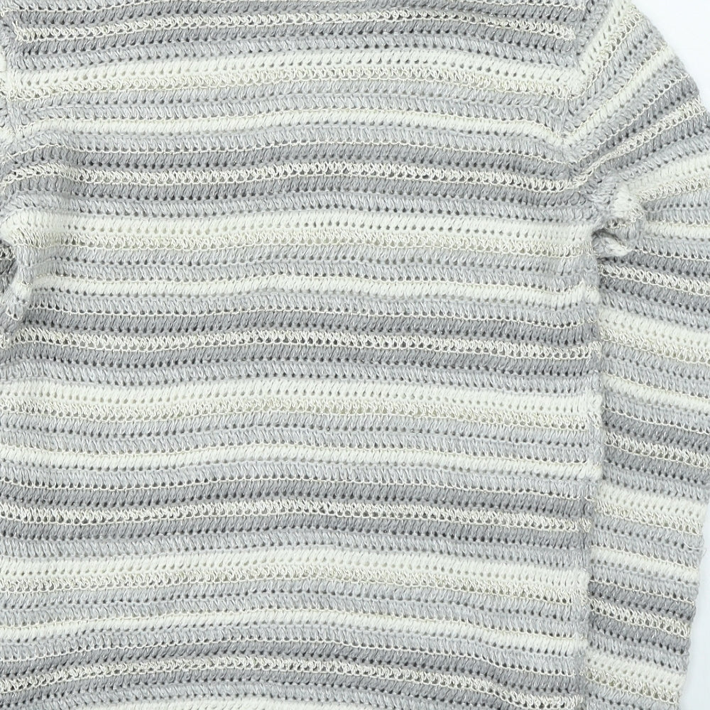Womens UK Size 14 Preworn Grey Pullover Jumper