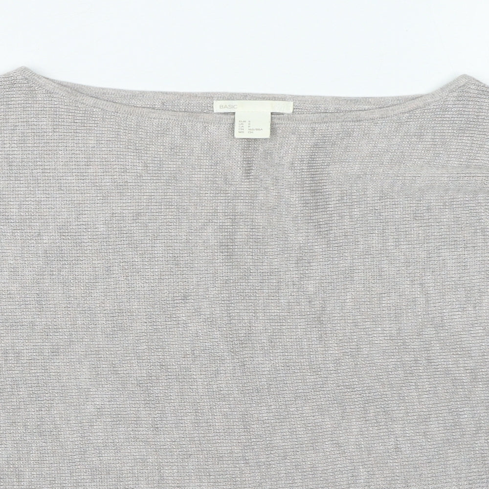 Womens UK Size S H&M Beige Pullover Jumper