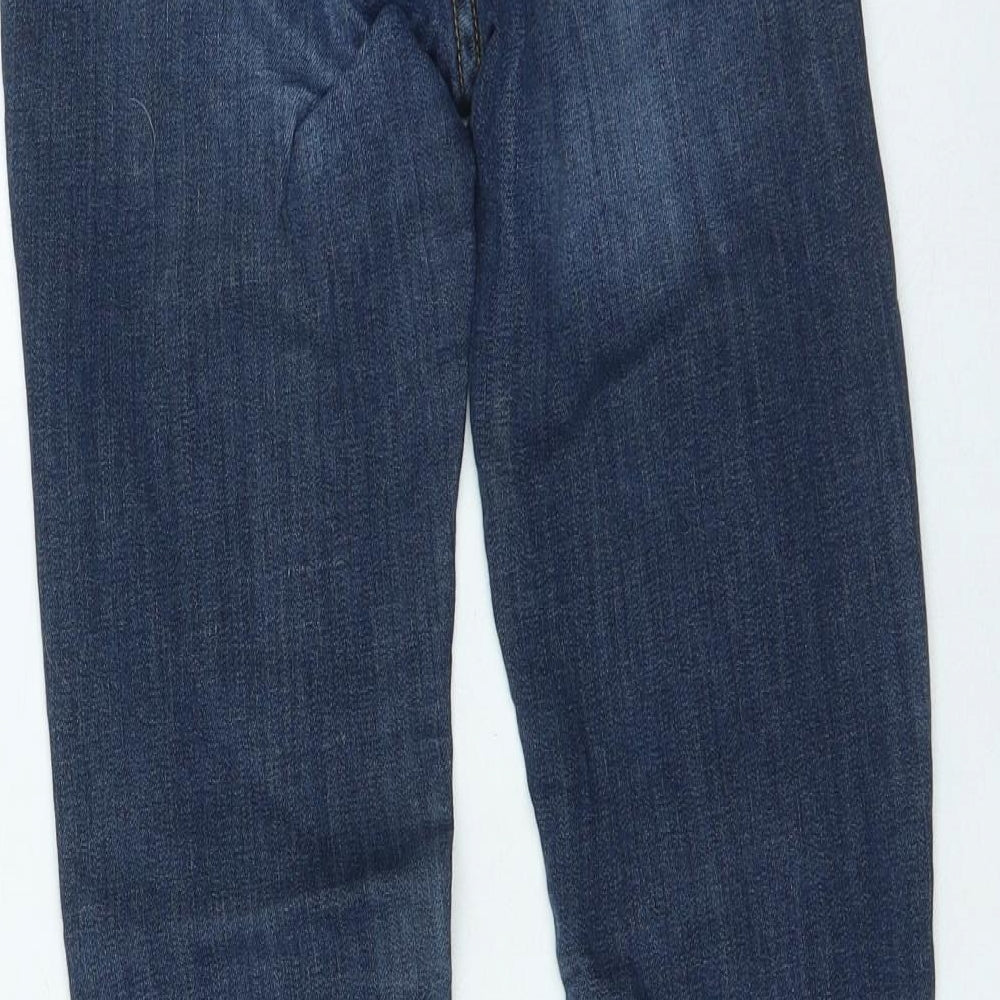 Womens UK Size 27 in H&M Regular Fit Skinny Blue Jeans