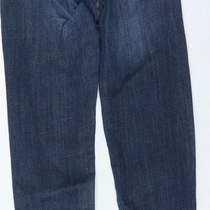 Womens UK Size 27 in H&M Regular Fit Skinny Blue Jeans