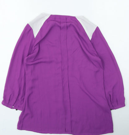 Womens UK Size 8 Mexx Purple Basic Blouse