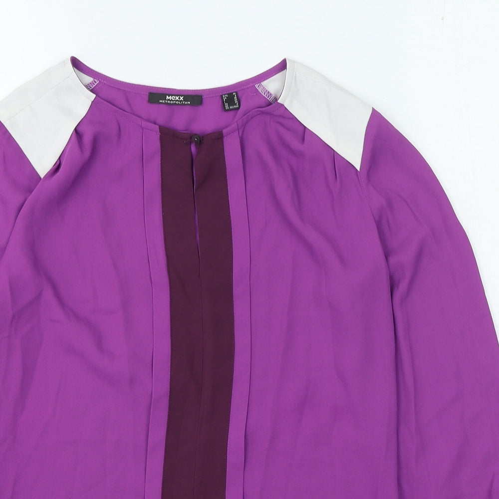 Womens UK Size 8 Mexx Purple Basic Blouse