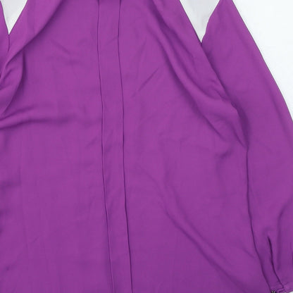 Womens UK Size 8 Mexx Purple Basic Blouse