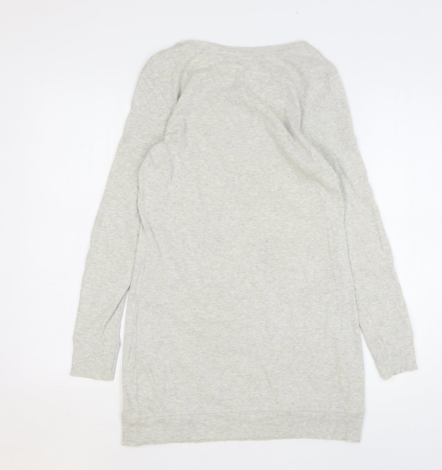 TU Womens Grey Cotton Pullover Sweatshirt Size 10 Pullover