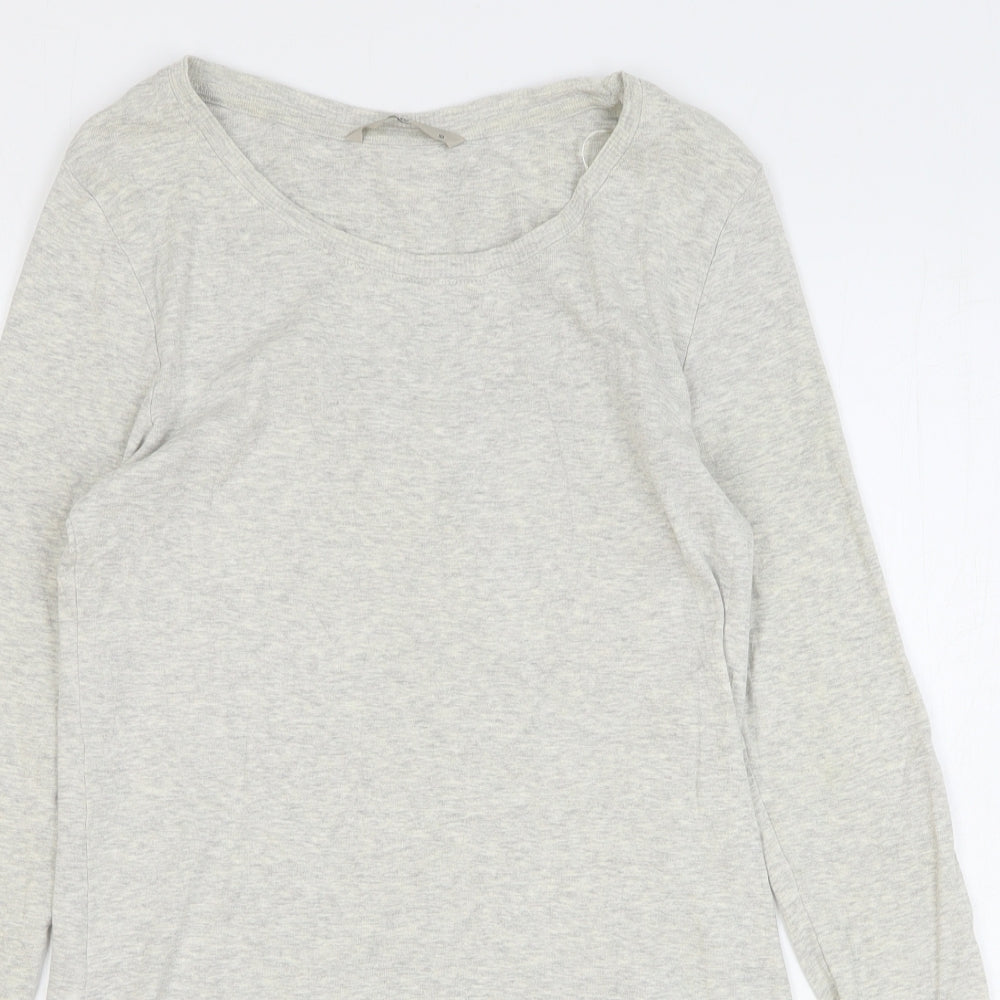 TU Womens Grey Cotton Pullover Sweatshirt Size 10 Pullover
